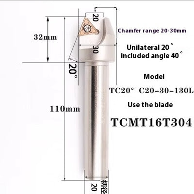 6039 Machining center 15 20 25 30 35 40 45 50 55 60 65 70 75 degree chamfering toolholder TCMT Shandong Denso Pricision Tools Co.,Ltd.